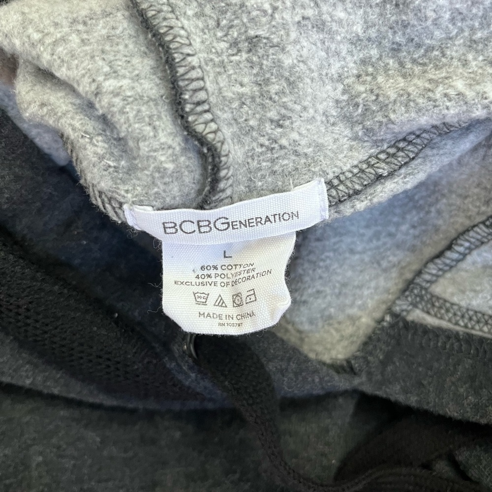 BCBGeneration Charcoal Gray Hoodie - Picture 5 of 8